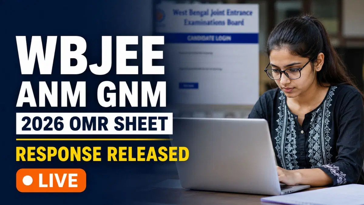 WBJEEB ANM & GNM 2026 Response Sheet Released Online