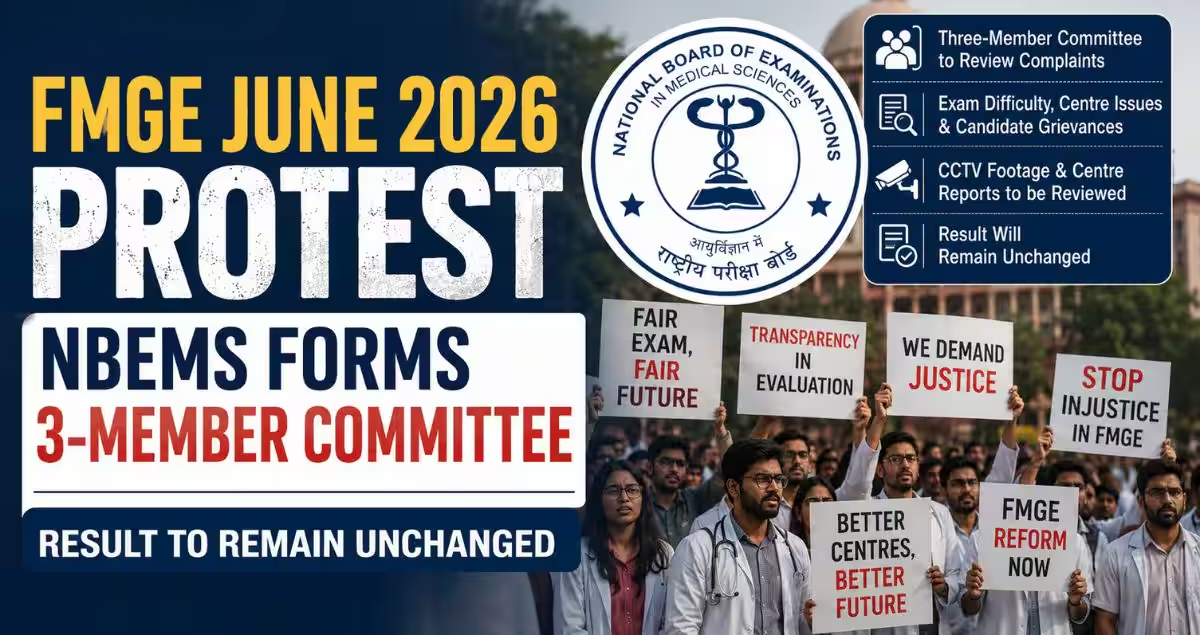 NBEMS Forms Panel to Review FMGE June 2026 Grievances