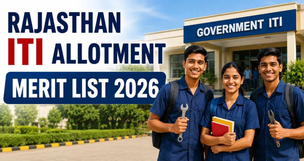 Rajasthan ITI 1st Seat Allotment Merit List 2026 Released