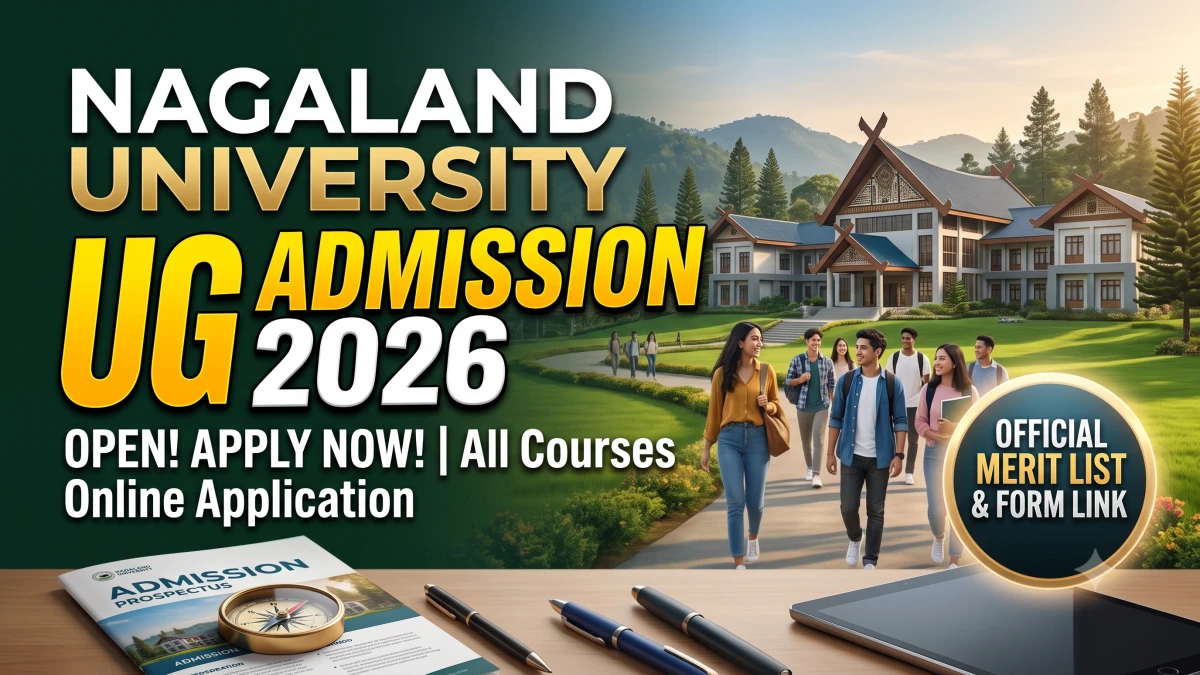 Nagaland University FYUGP BSc Admissions 2026 Now Open