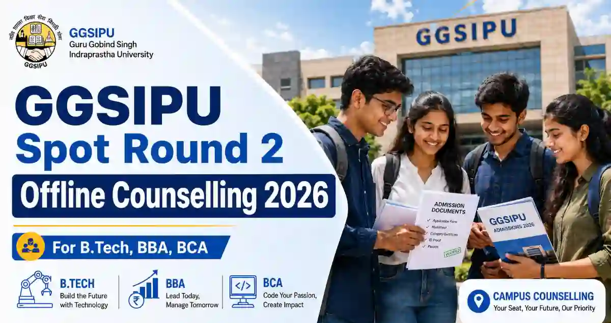 GGSIPU Spot Round II Counselling 2026 Postponed: Next Steps