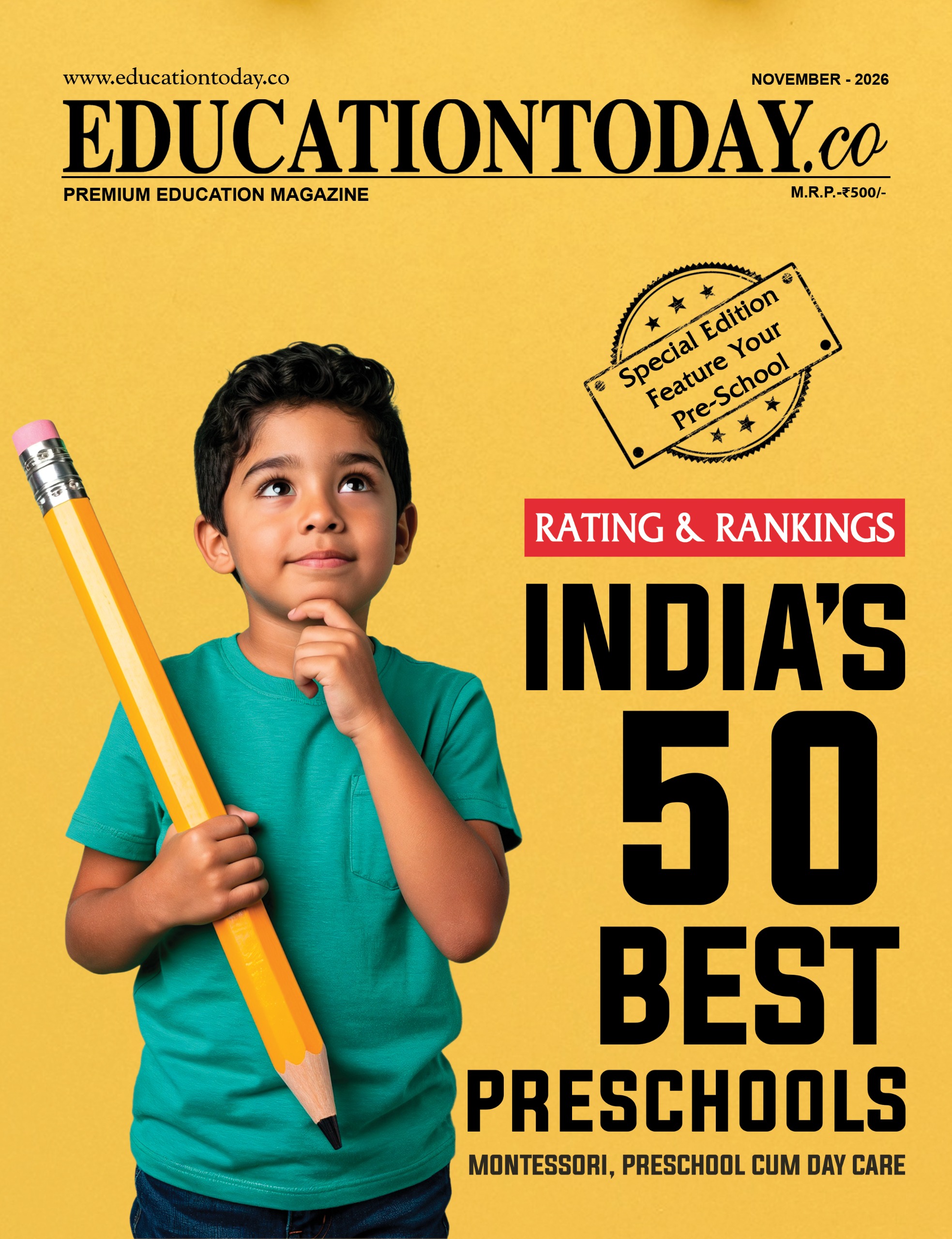 India's 50 Best Preschools cover